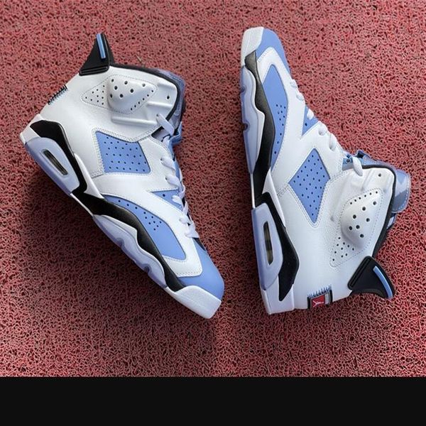 6 unc men basketball shoes 6s university blue white-college navy-black outdoor sneakers trainers sports ct8529-410 with bo210z
